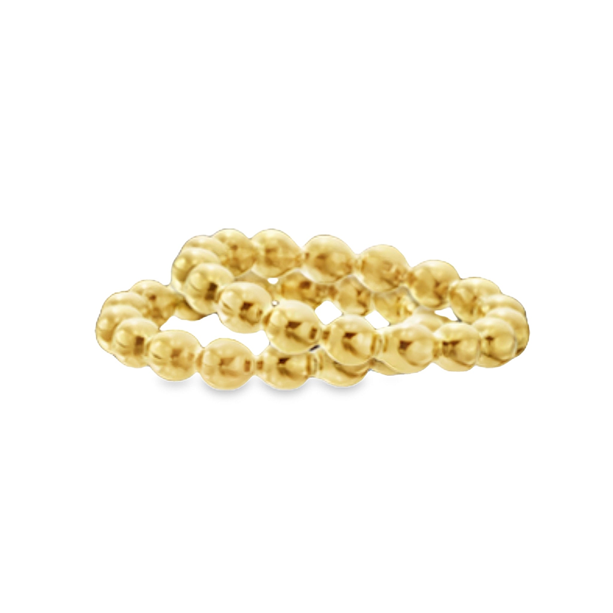 Gold Beaded Guard Ring