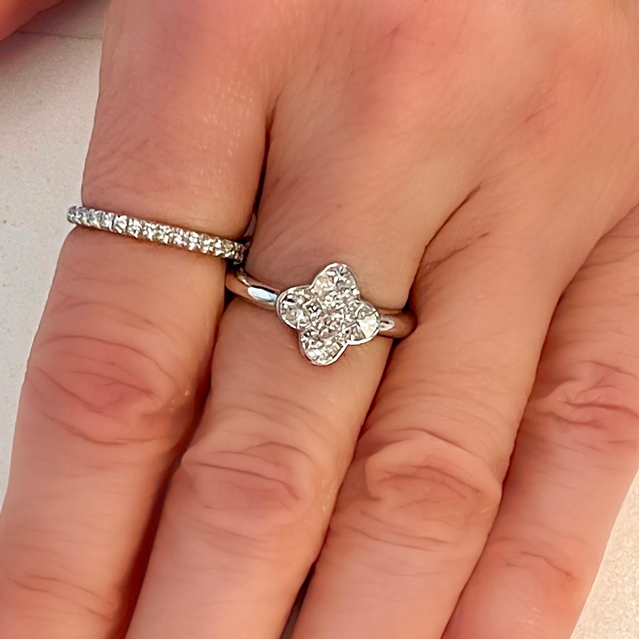Diamond Cluster Ring
