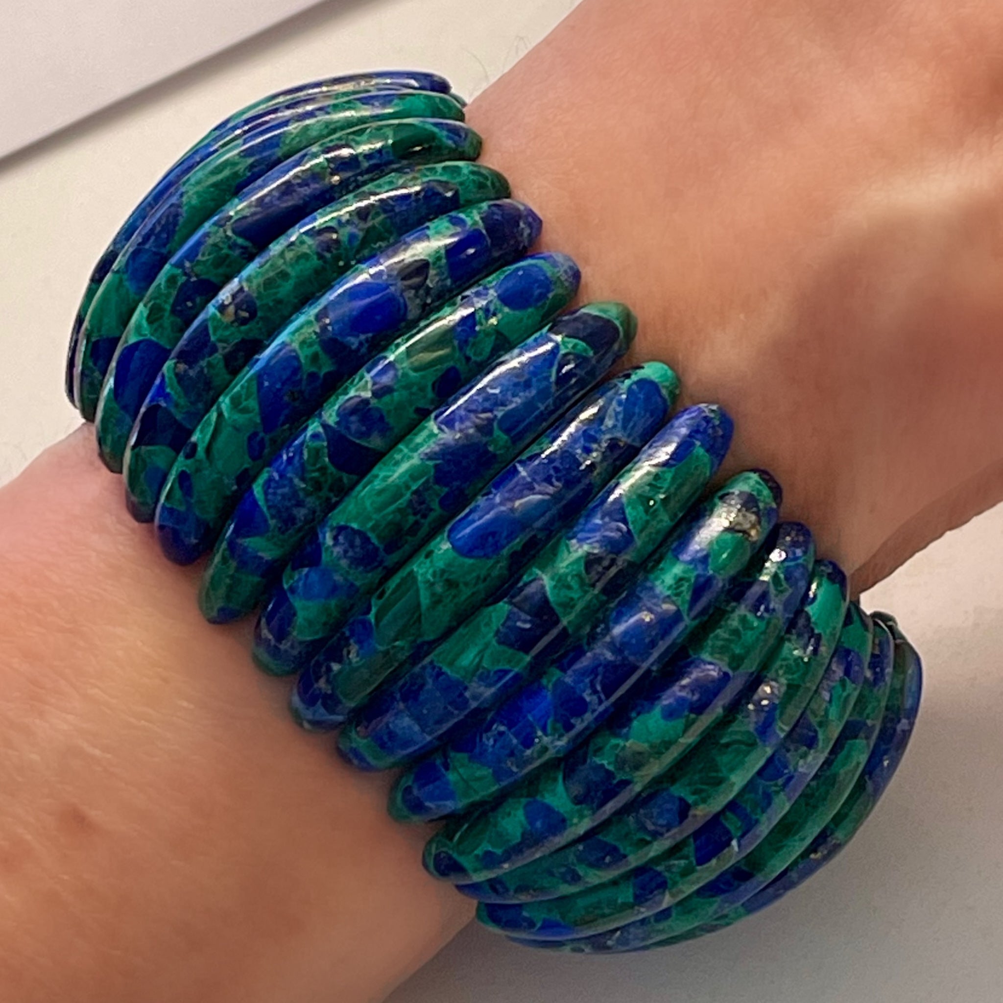 Azurite Bangle Bracelet