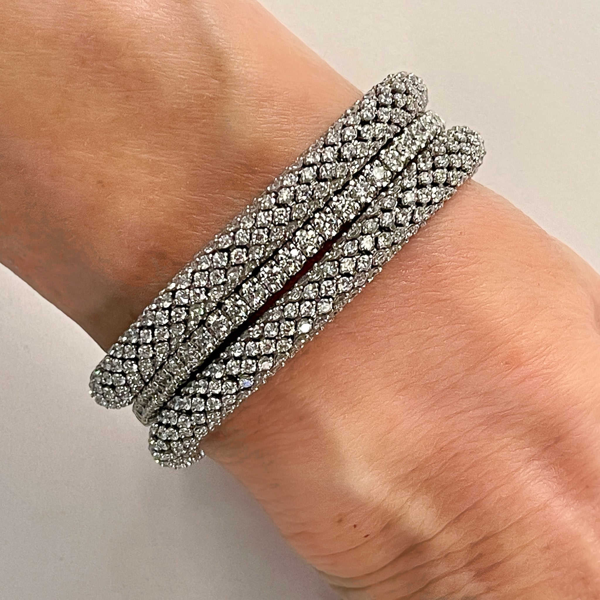 Flexible Diamond Spring Bracelet