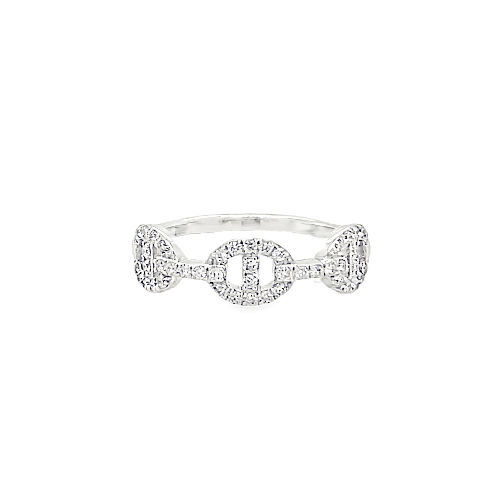 Diamond and White Gold Ring