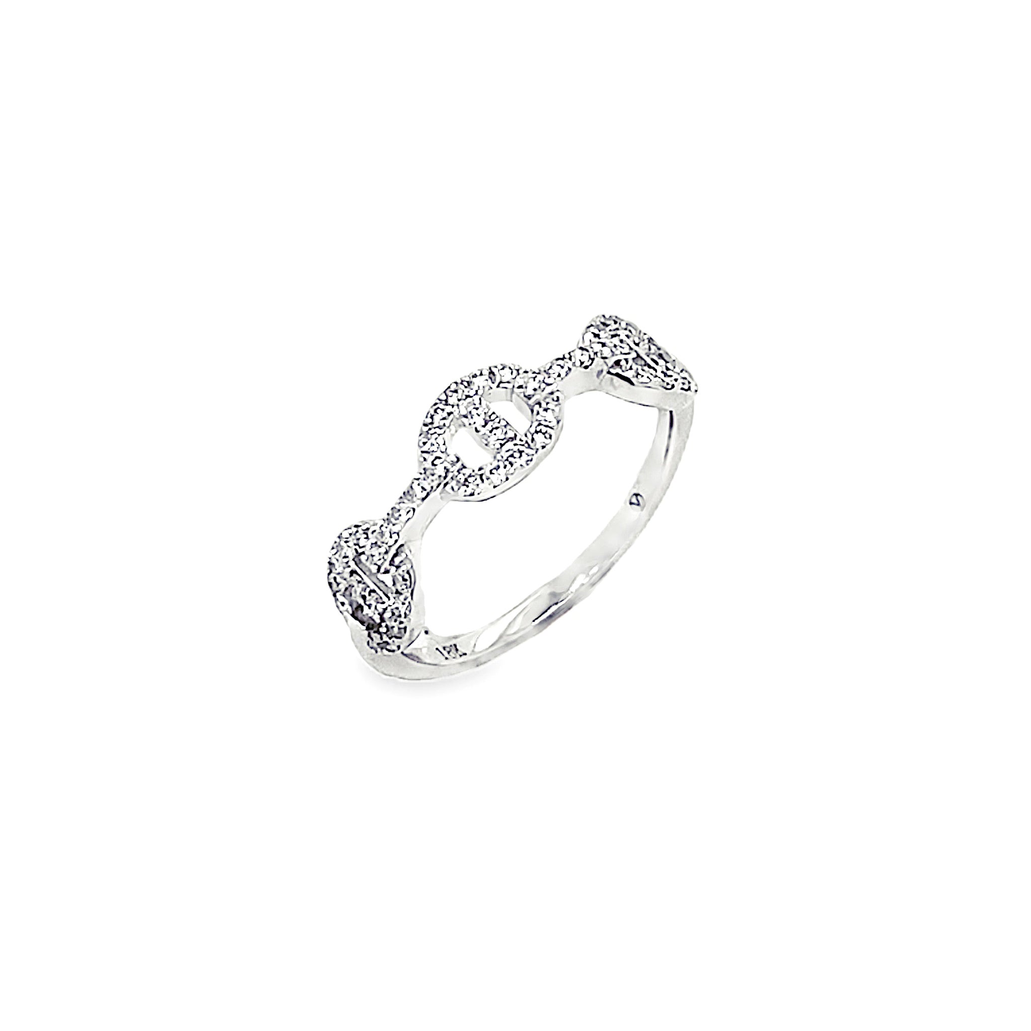 Diamond and White Gold Ring