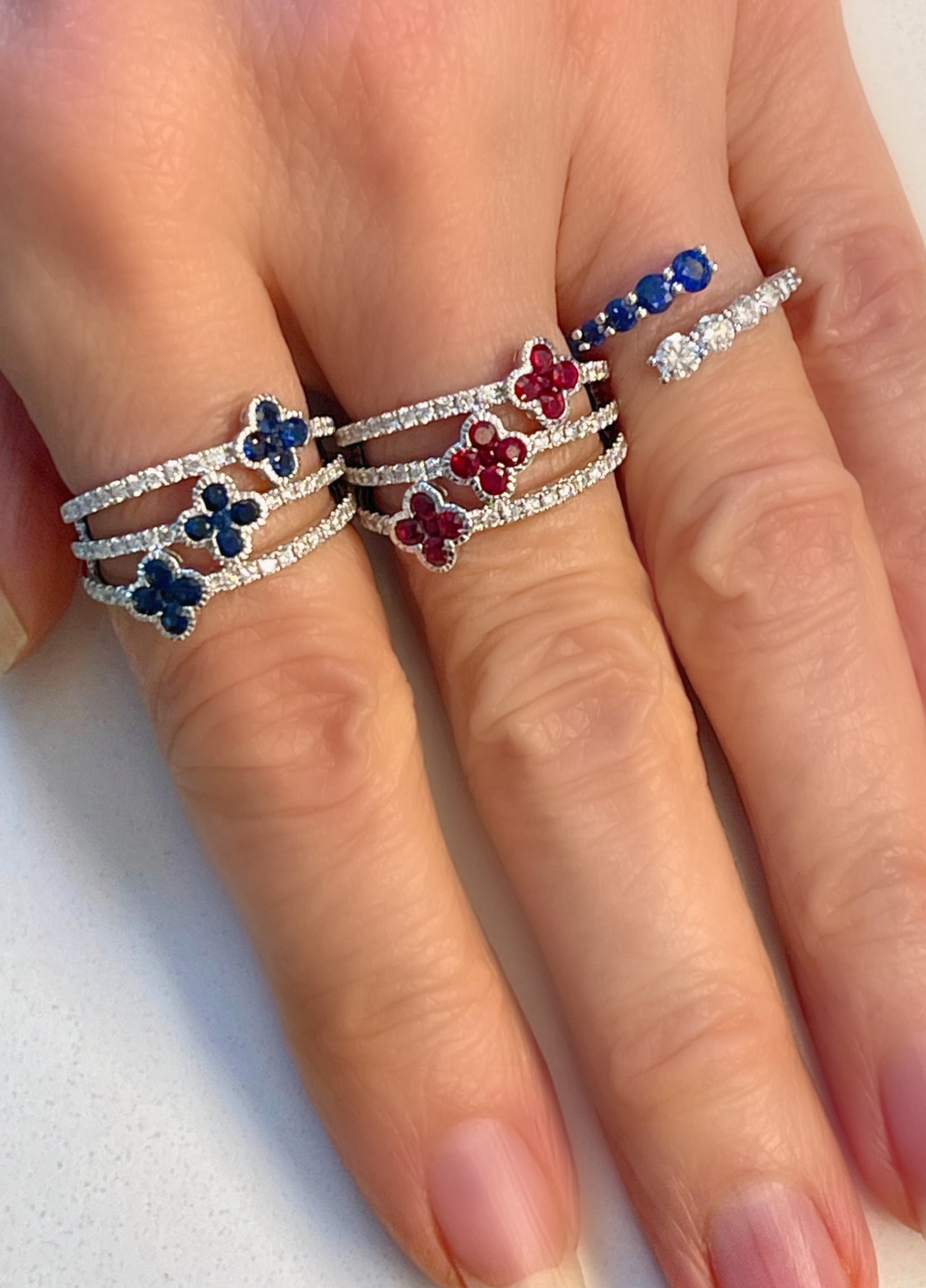 Diamond and Sapphire Ring