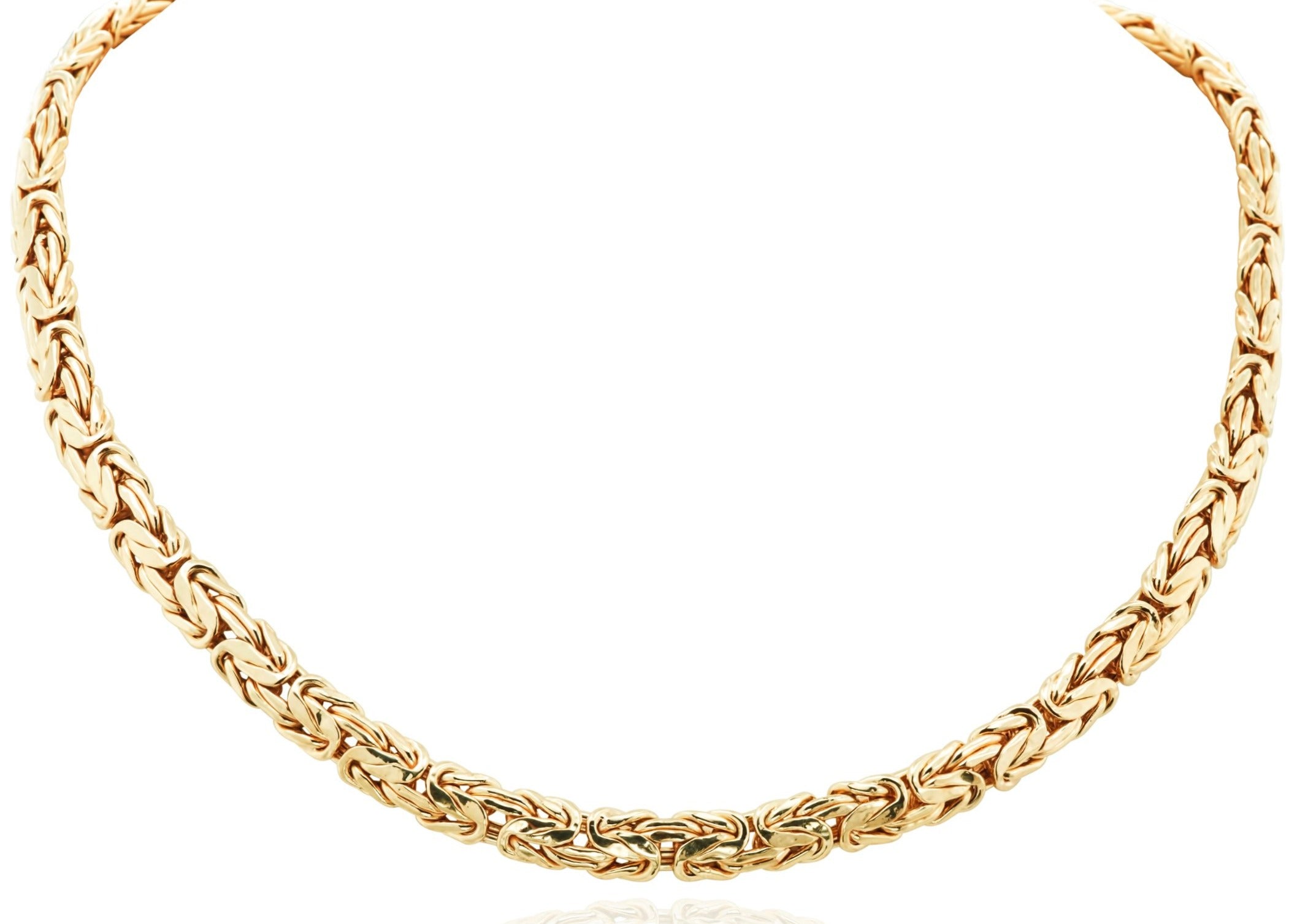14k Gold Byzantine Necklace