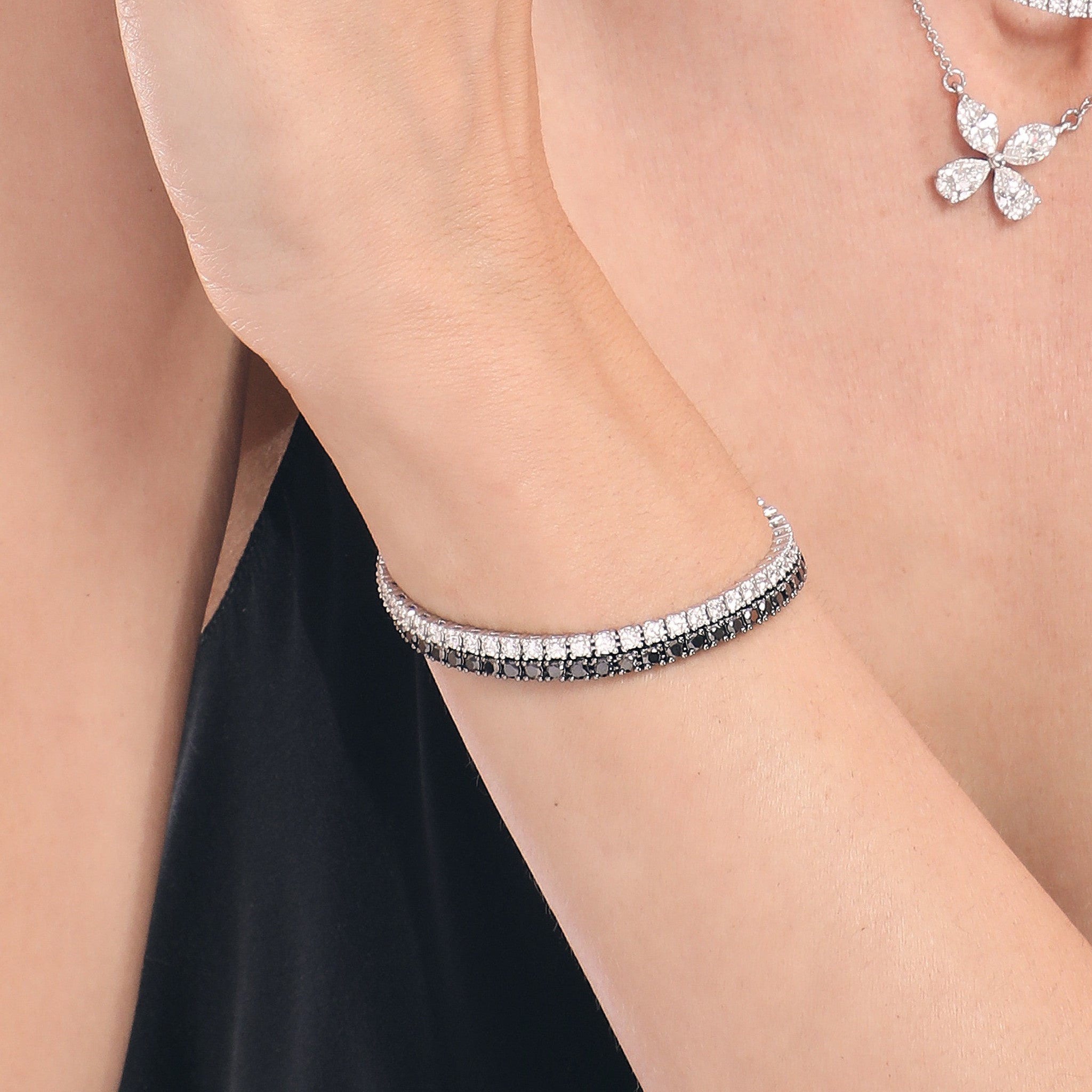 Diamond Tennis Bracelet Available in Varying Sizes and Metals