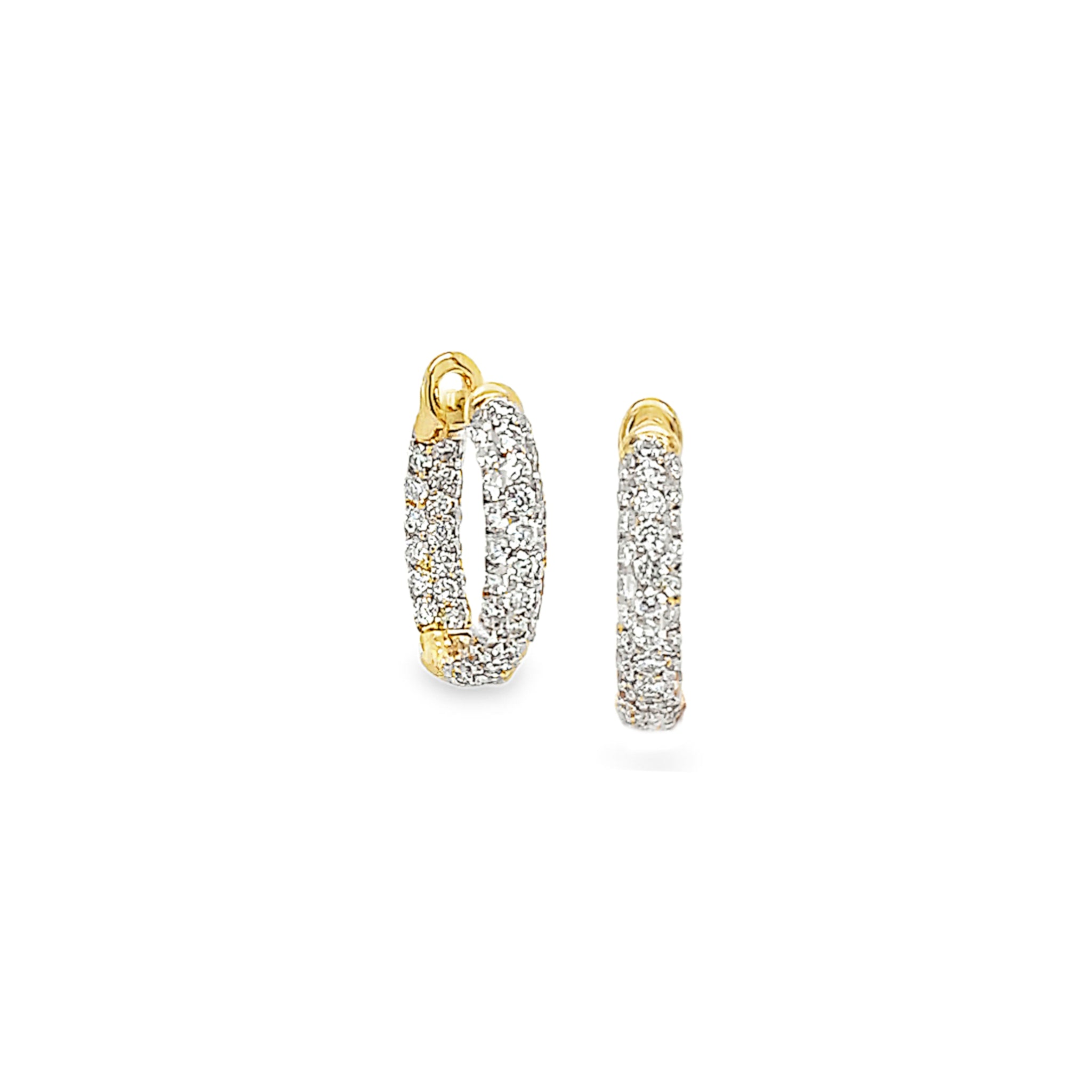 Diamond Hoop Earrings