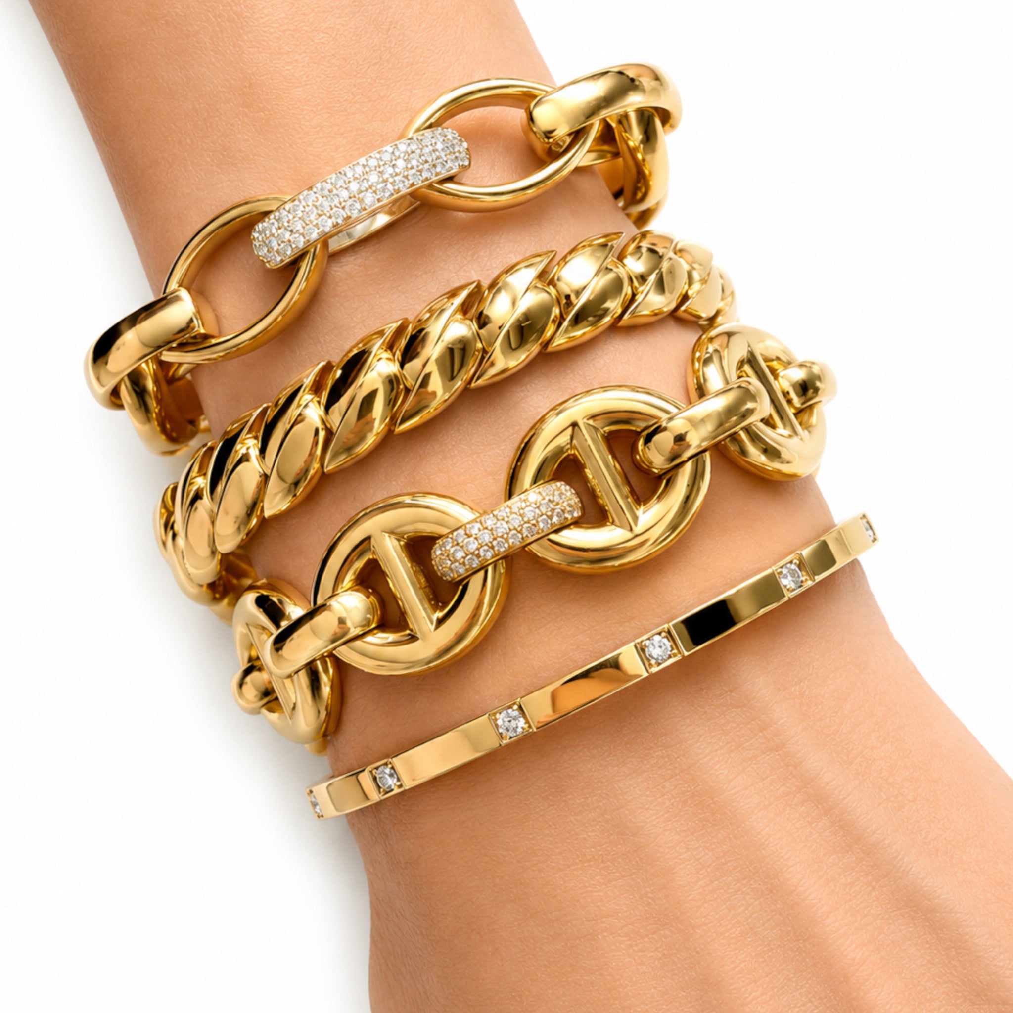 Gold Stretch Bracelet