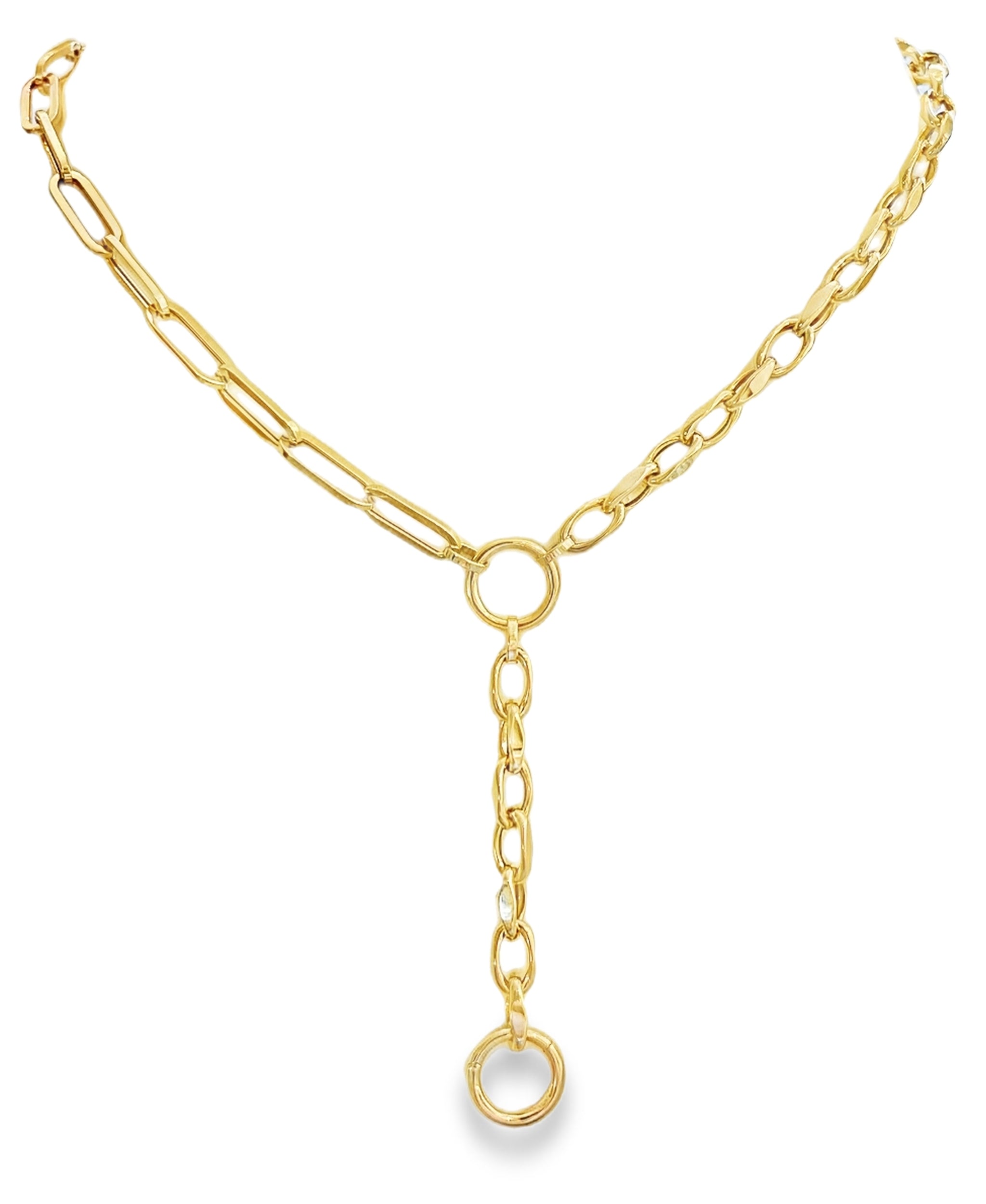 14k Gold Y Necklace