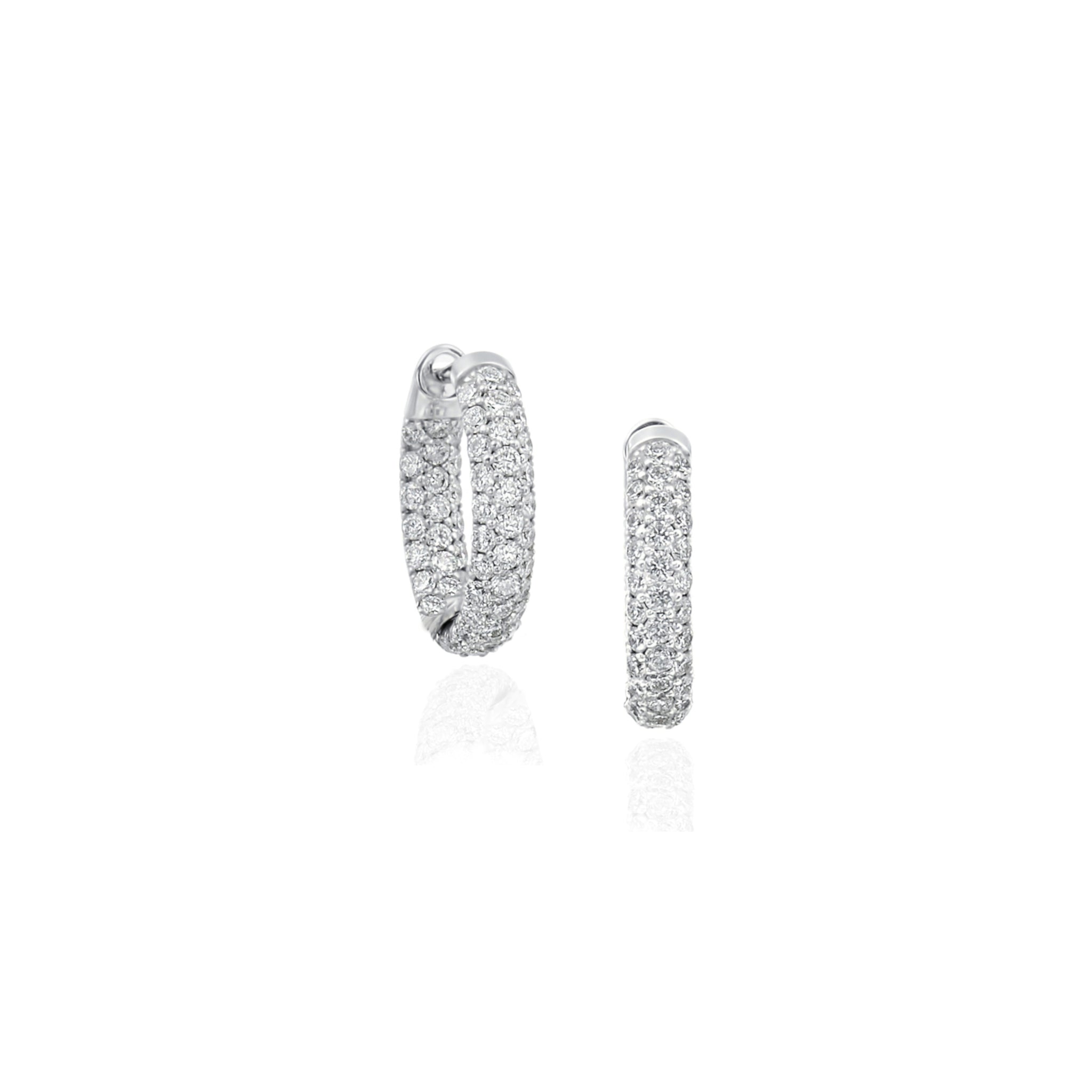 Diamond Hoop Earrings