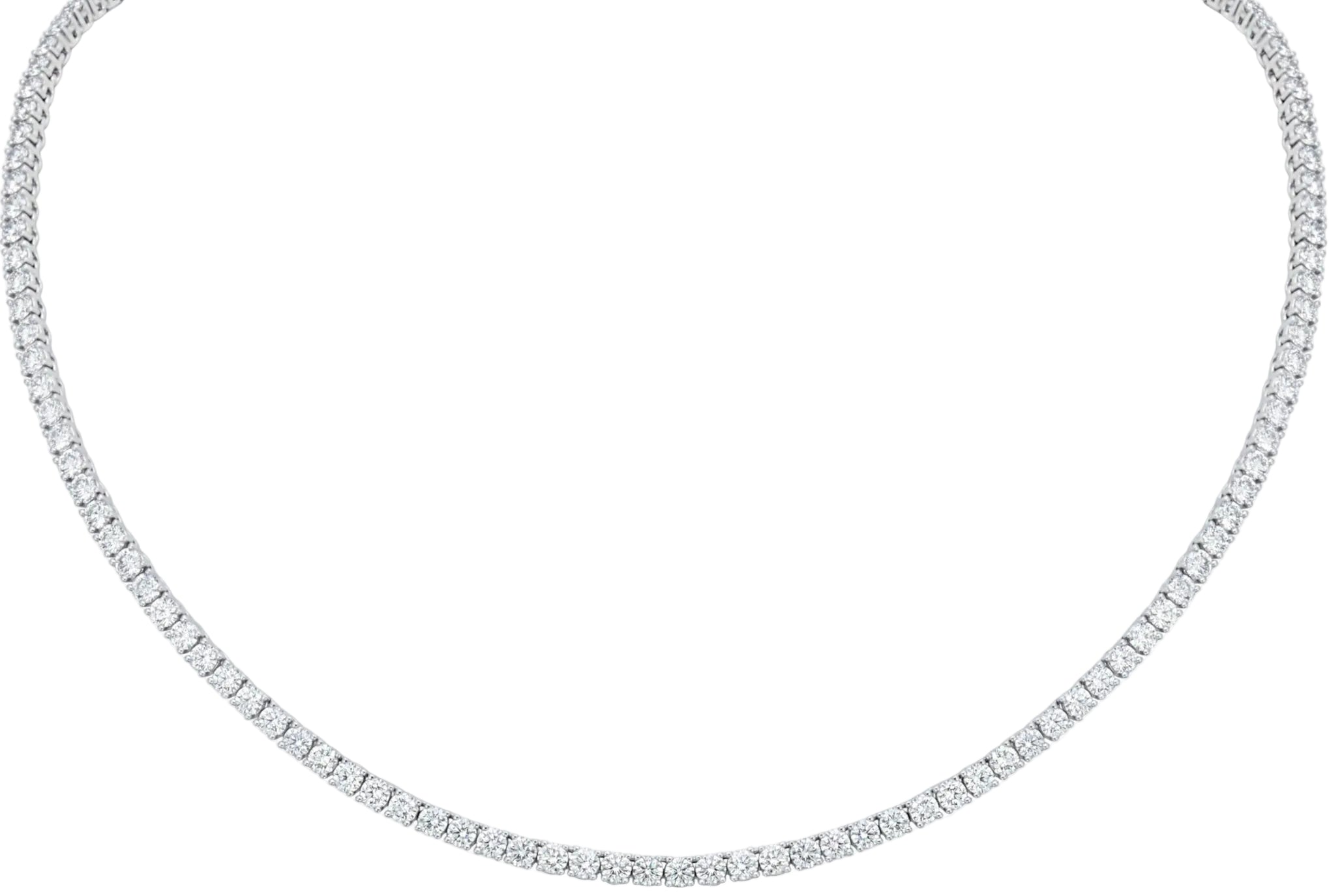 Straight Line Diamond Necklace