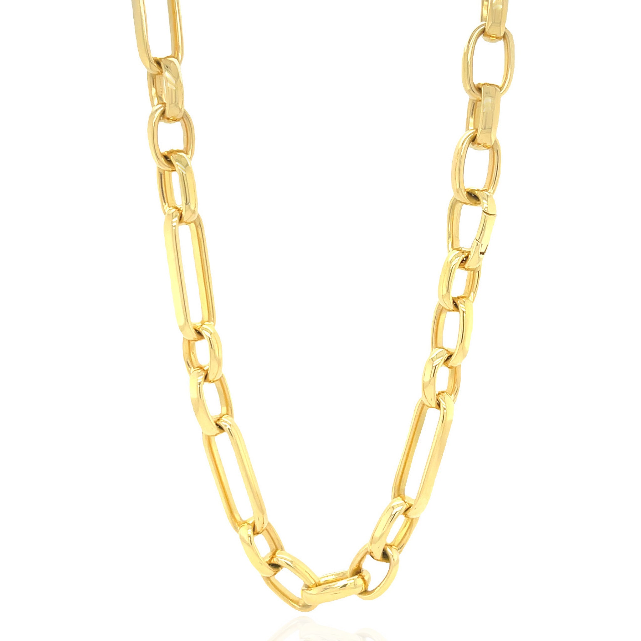 Gold Mixed Link Necklace