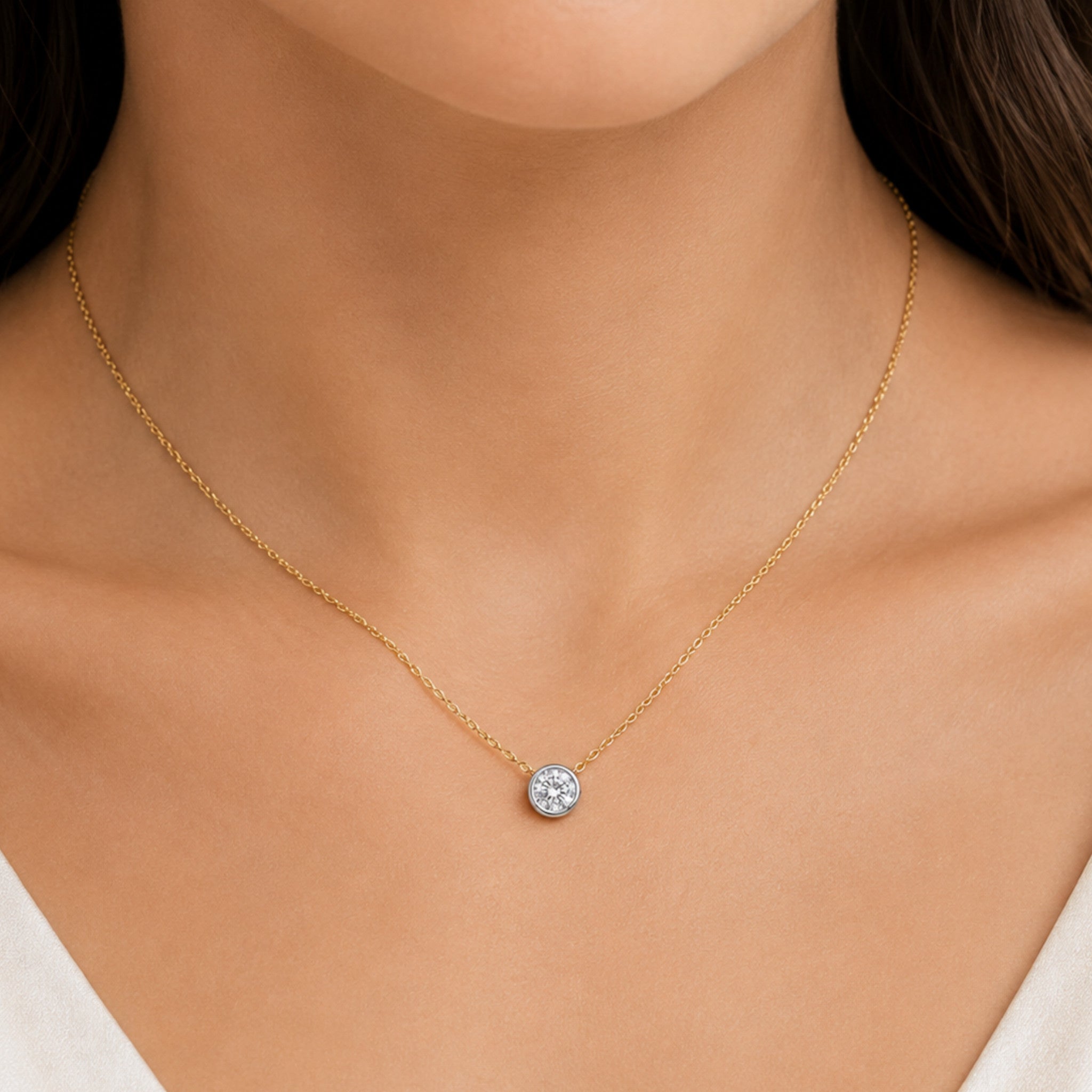 Solitaire Diamond Necklace