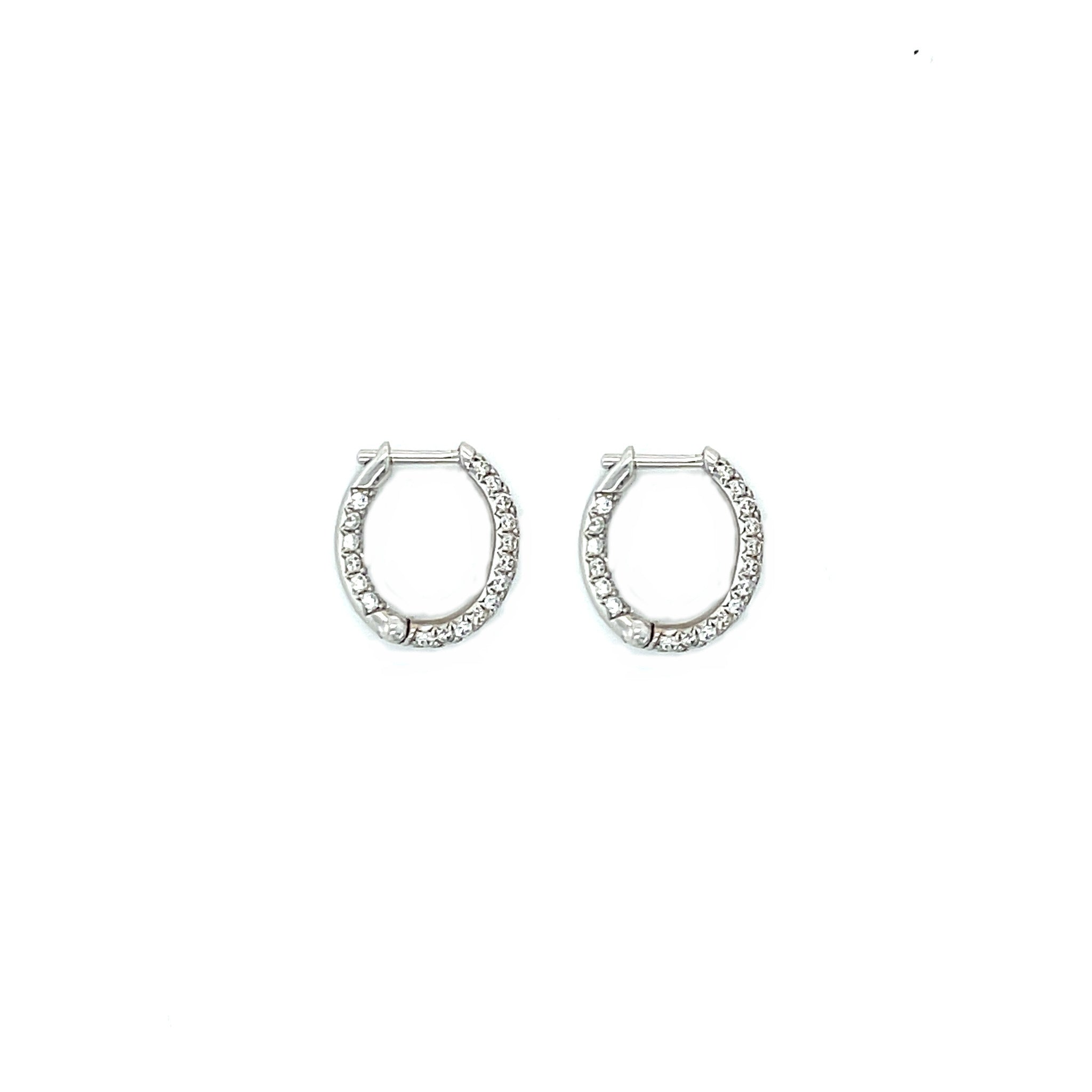Diamond Hoop Earrings