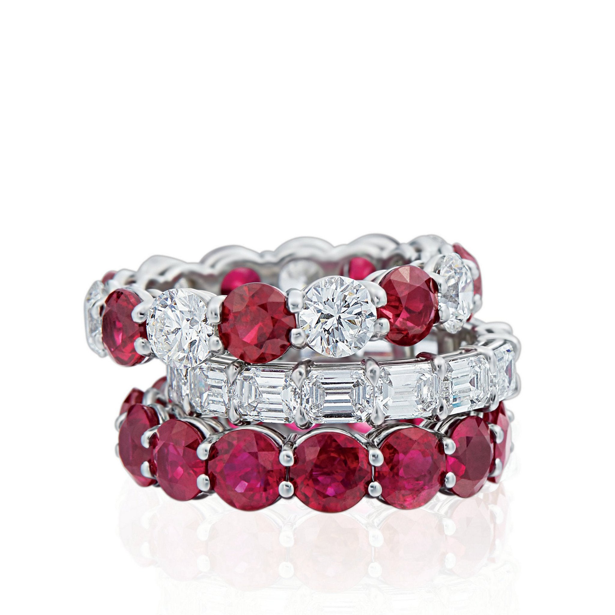 Diamond and Ruby Stack – Leslie Berman Inc