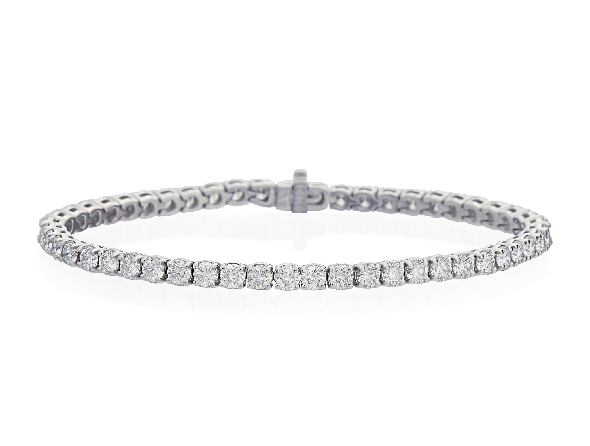 Diamond Tennis Bracelet Available in Varying Sizes and Metals