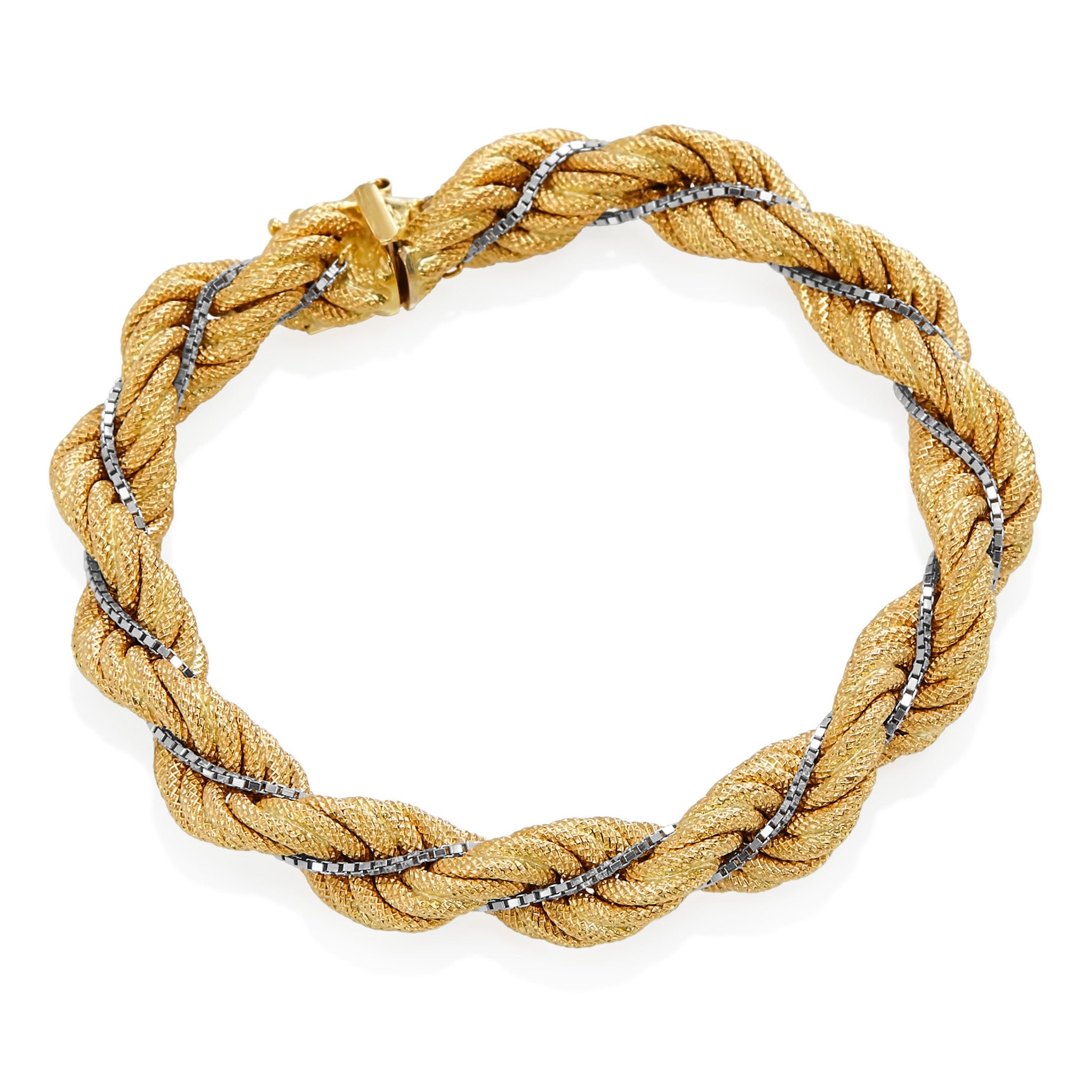 18k Gold Rope Bracelet