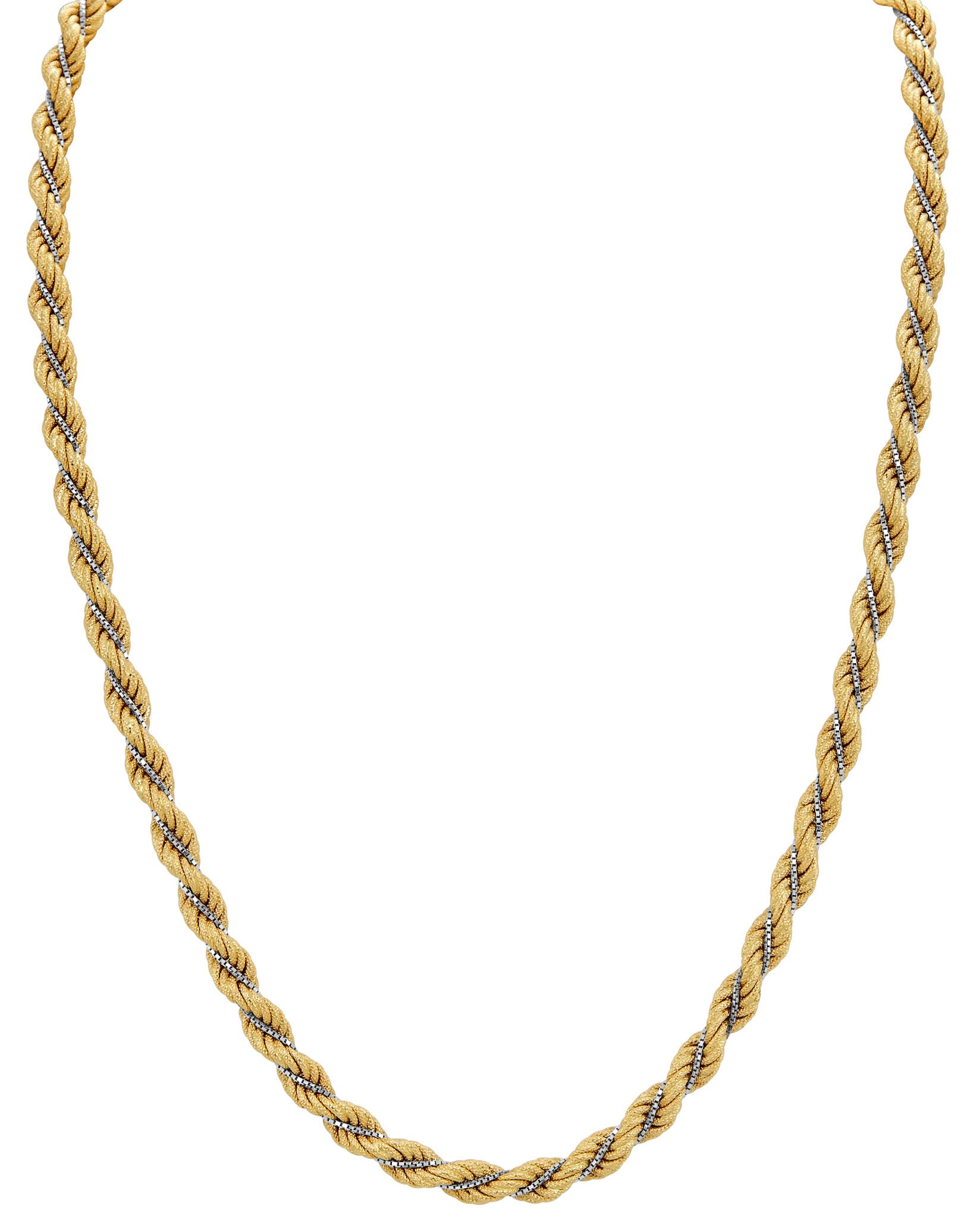 18k Gold Rope Necklace