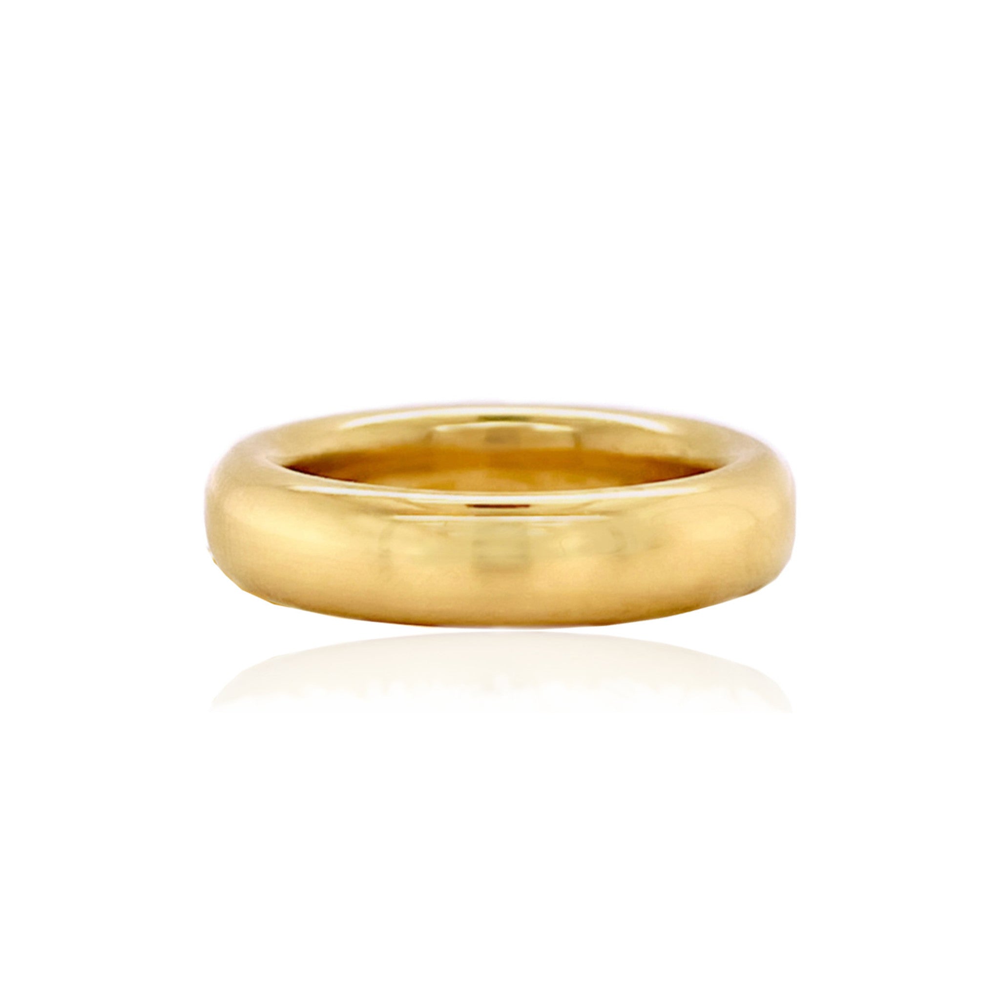 Heavy 18k Gold Band, 5mm Wide